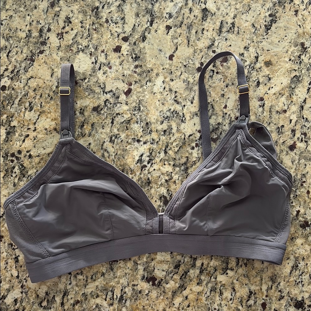 Lively Mesh Nursing Bra 36DD 34DDD Gray Wireless